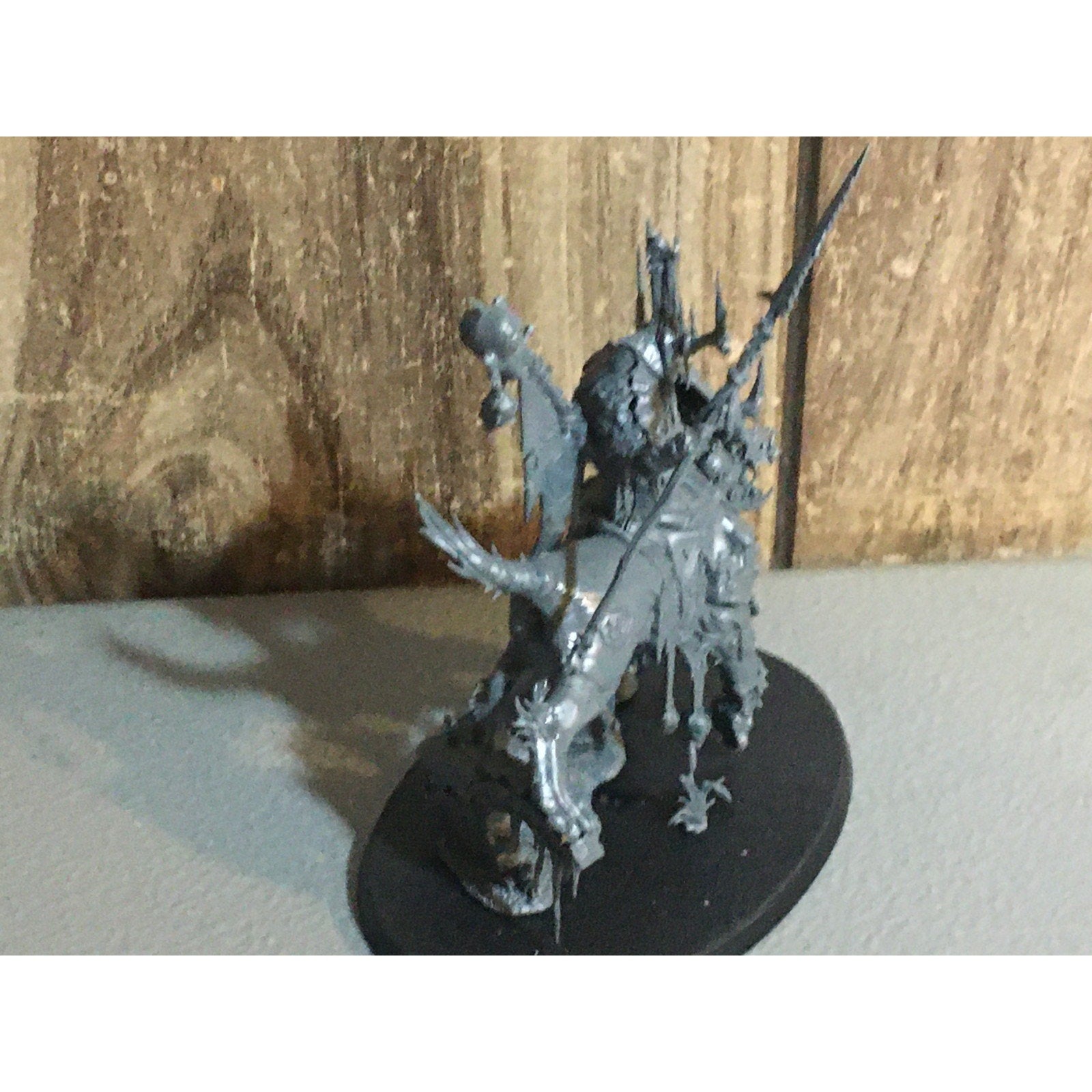 SA34023 WARHAMMER AOS SIGMAR ORRUK WARCLANS KRULEBOYZ KILLABOSS ON GNASHTOOF