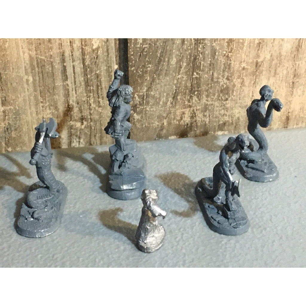 A32869 RAL PARTHA METAL MINIATURES 4 PK NAGA GIANT + INC WOMAN TABLETOP