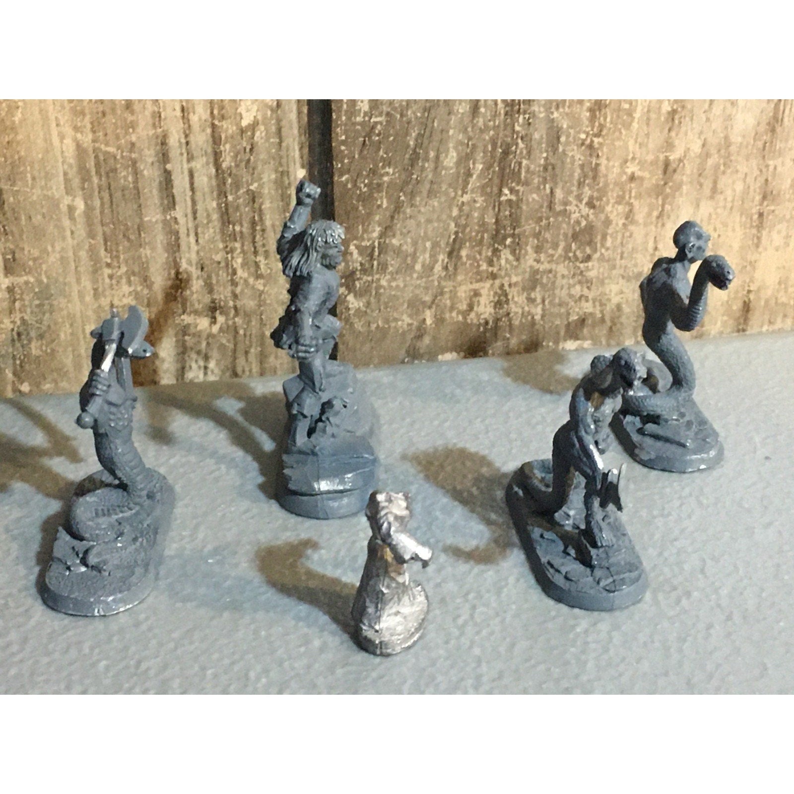 A32869 RAL PARTHA METAL MINIATURES 4 PK NAGA GIANT + INC WOMAN TABLETOP