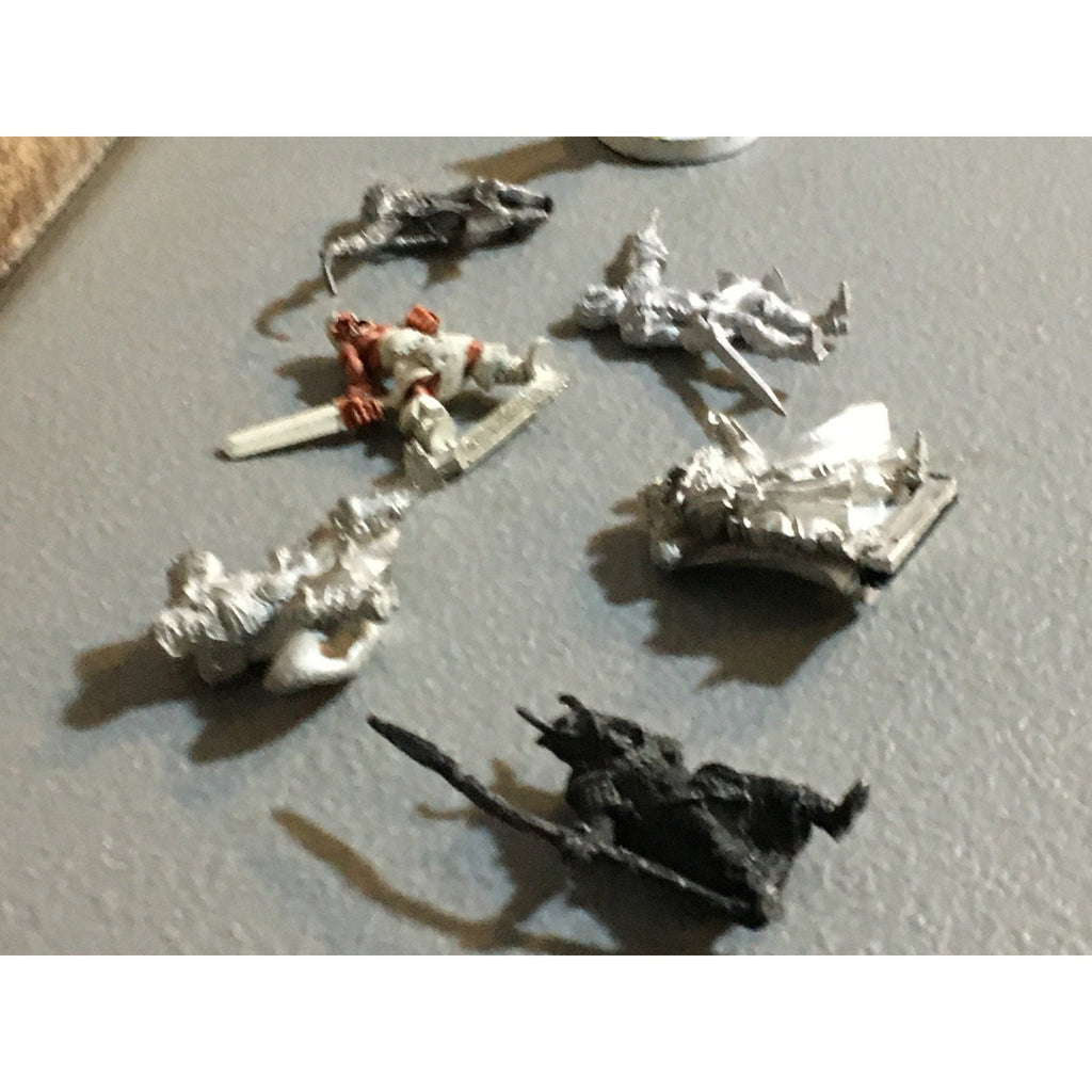 A32529 UNKNOWN METAL MINIATURES INCOMPLETE WARRIOR SOLDIER NINJA
