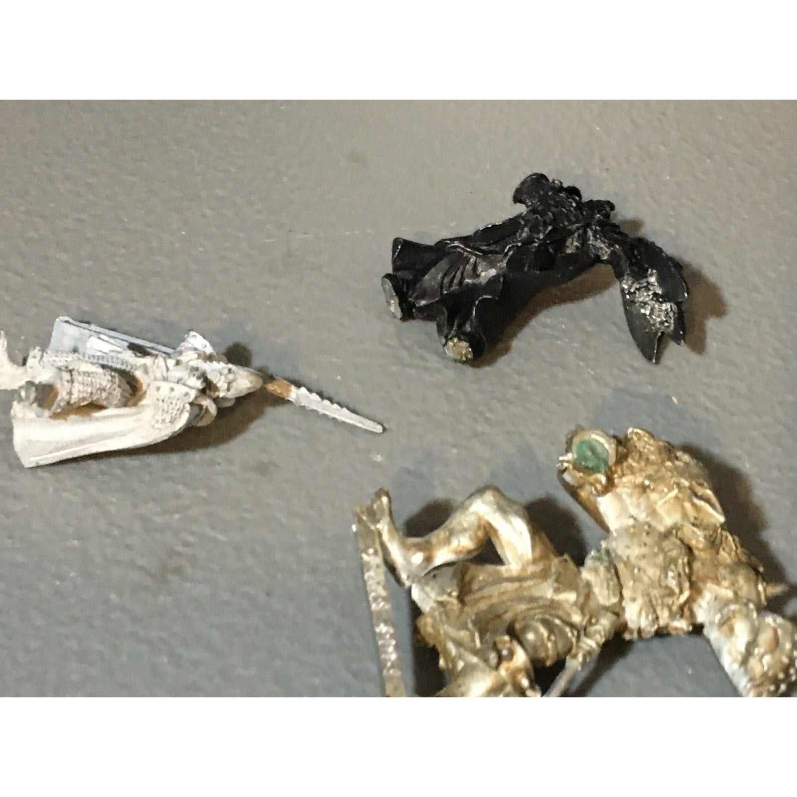 A32530 UNKNOWN METAL MINIATURES INCOMPLETE LOT WARRIOR ELF OGRE ORC DWARF