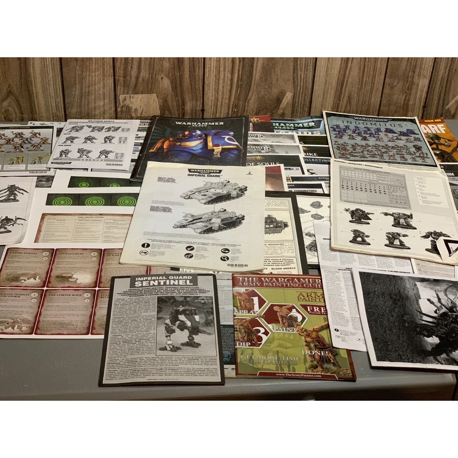 CARDS INSTRUCTIONS WARHAMMER AOS 40K BOOKLETS MODELING INSTRUCTION DAT ...