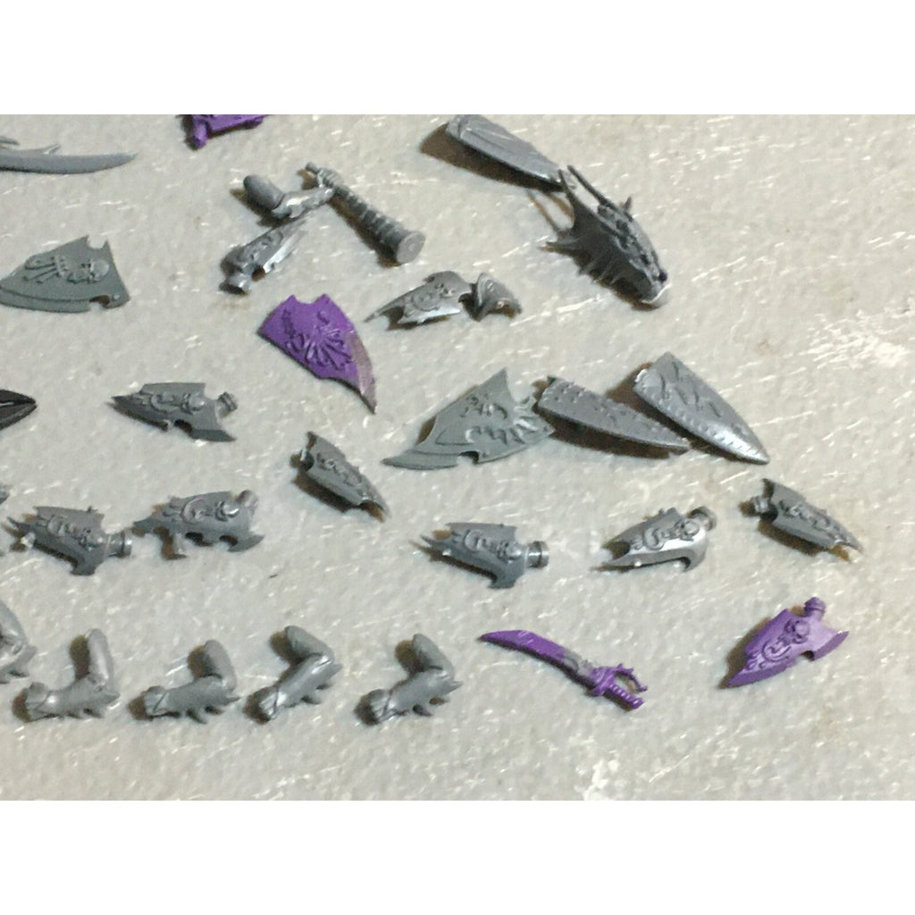 A18545 WARHAMMER FANTASY AOS MIXED BITS LOT OGRE ORC DARK ELVES DWARFS GW