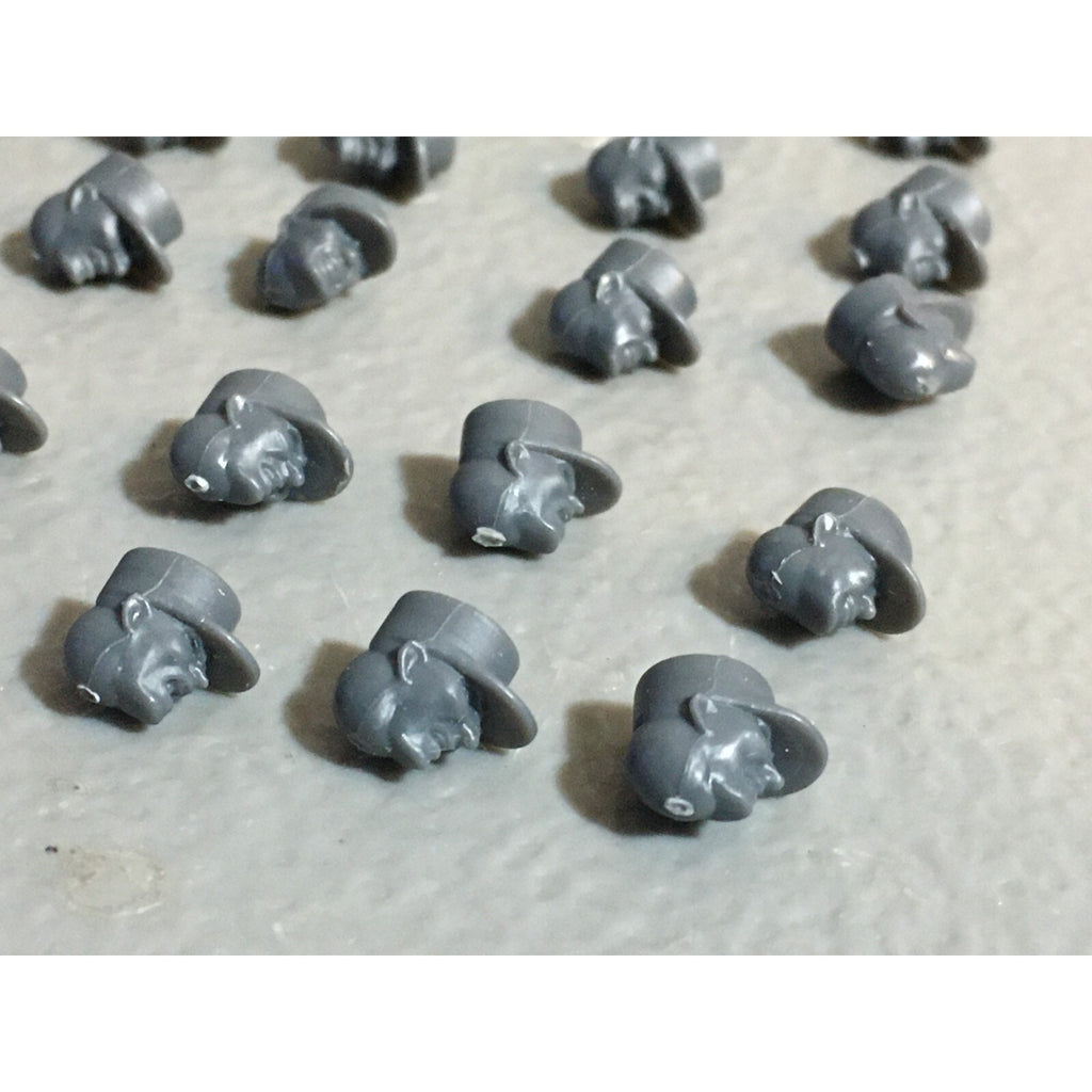 A23031 WARGAMES ATLANTIC HEADS GROGNARD KEPI 23 CT 28MM MINIATURES BITS LOT