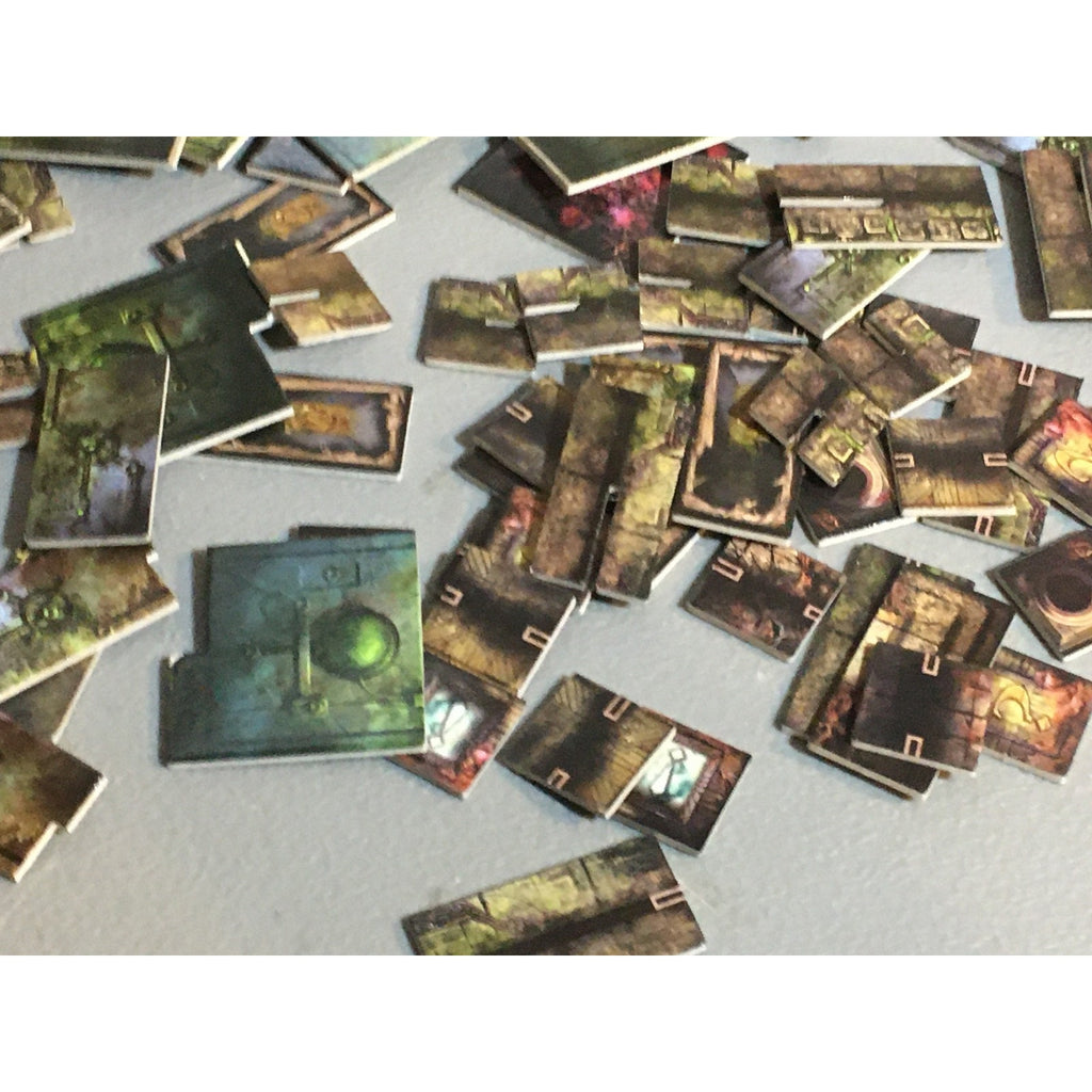 A32713 RACKHAM CONFRONTATION BIG MARKERS TOKENS TILES LOT TABLETOP