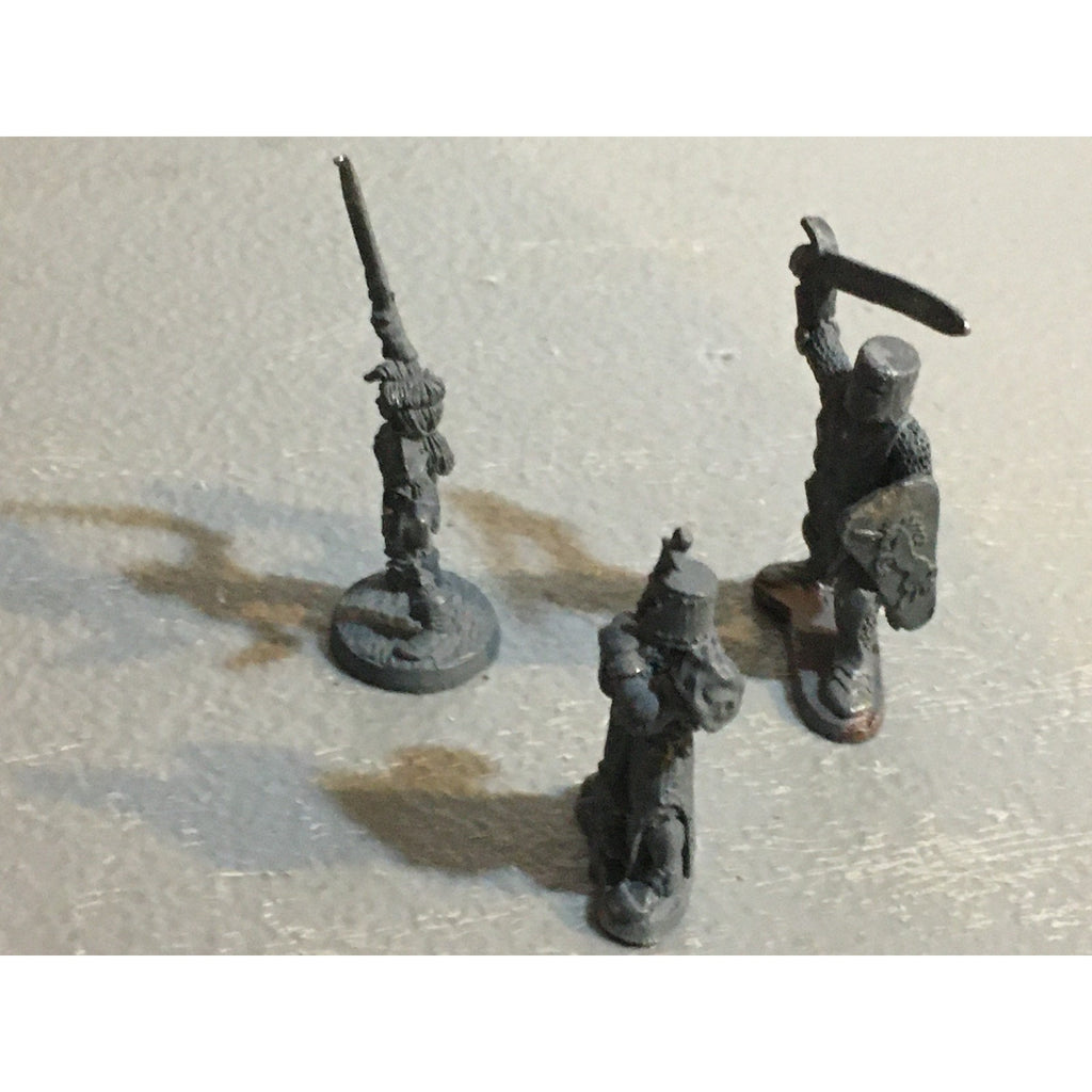 A32611 RAL PARTHA MINIATURES METAL 3 PK PALADIN KNIGHT FIGHTER D&D