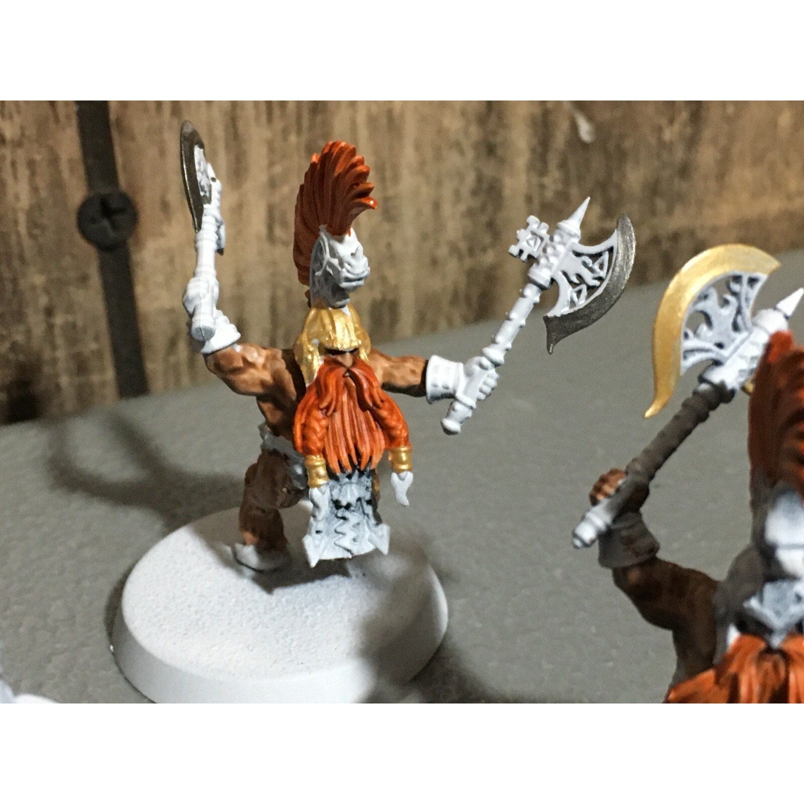 A20180 WARHAMMER FANTASY AOS FYRESLAYERS VULKITE BERZERKERS 10 PK PRIMED