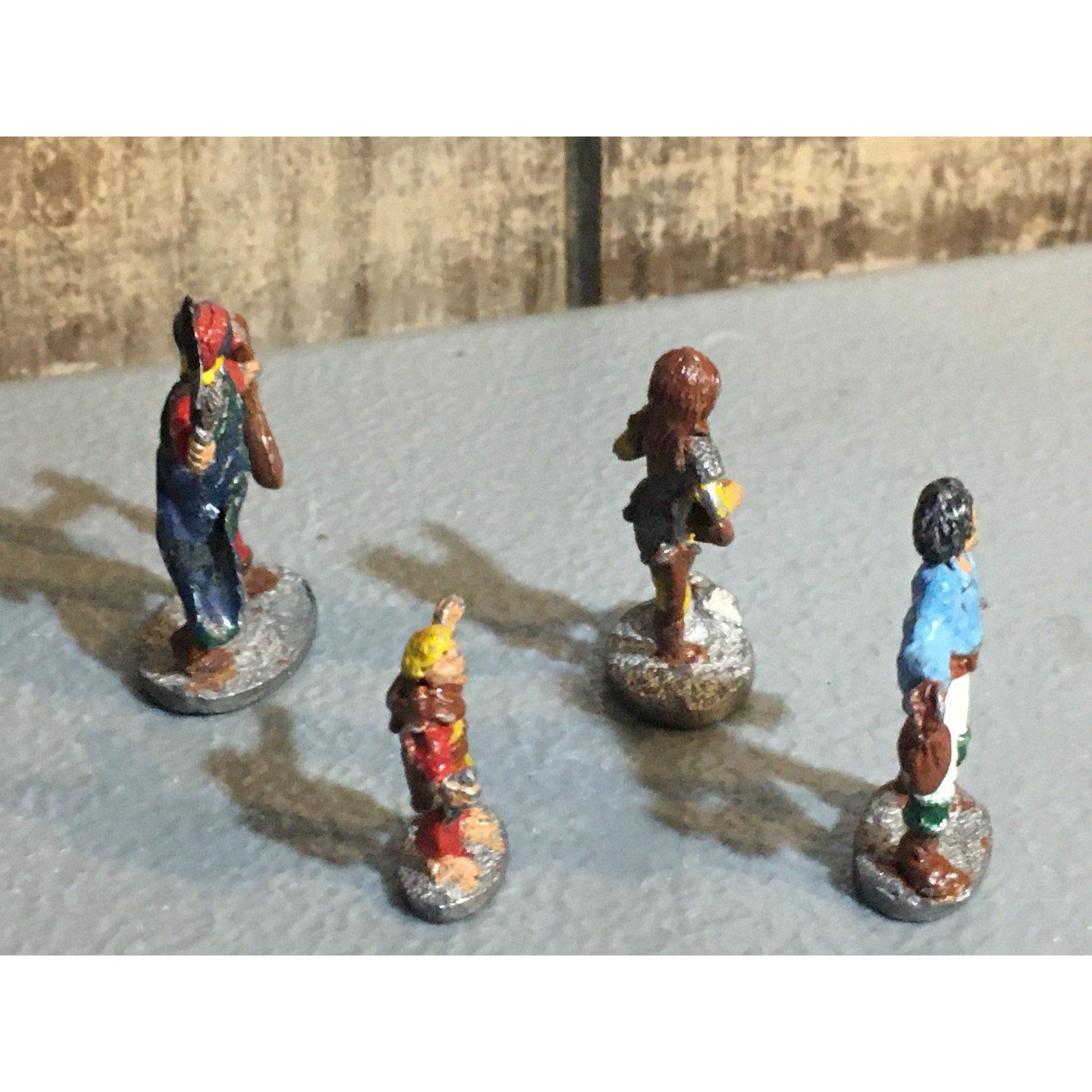 A32863 TSR METAL MINIATURES UNKNOWN HUMAN 4 PK BARD PIRATE HOBBIT