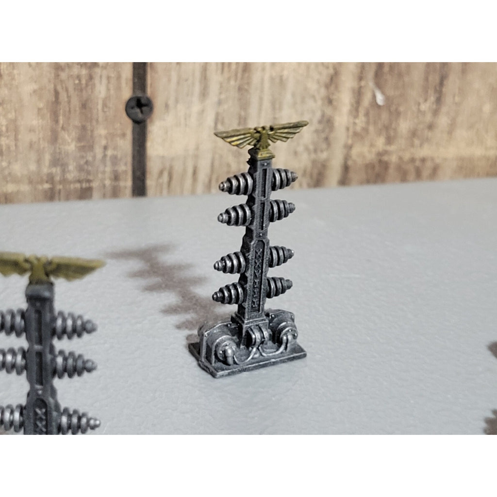 A18911 WARHAMMER 40K SPACE MARINES BITS LOT GENERATOR FENCE PYLONS TERRAIN BARRI