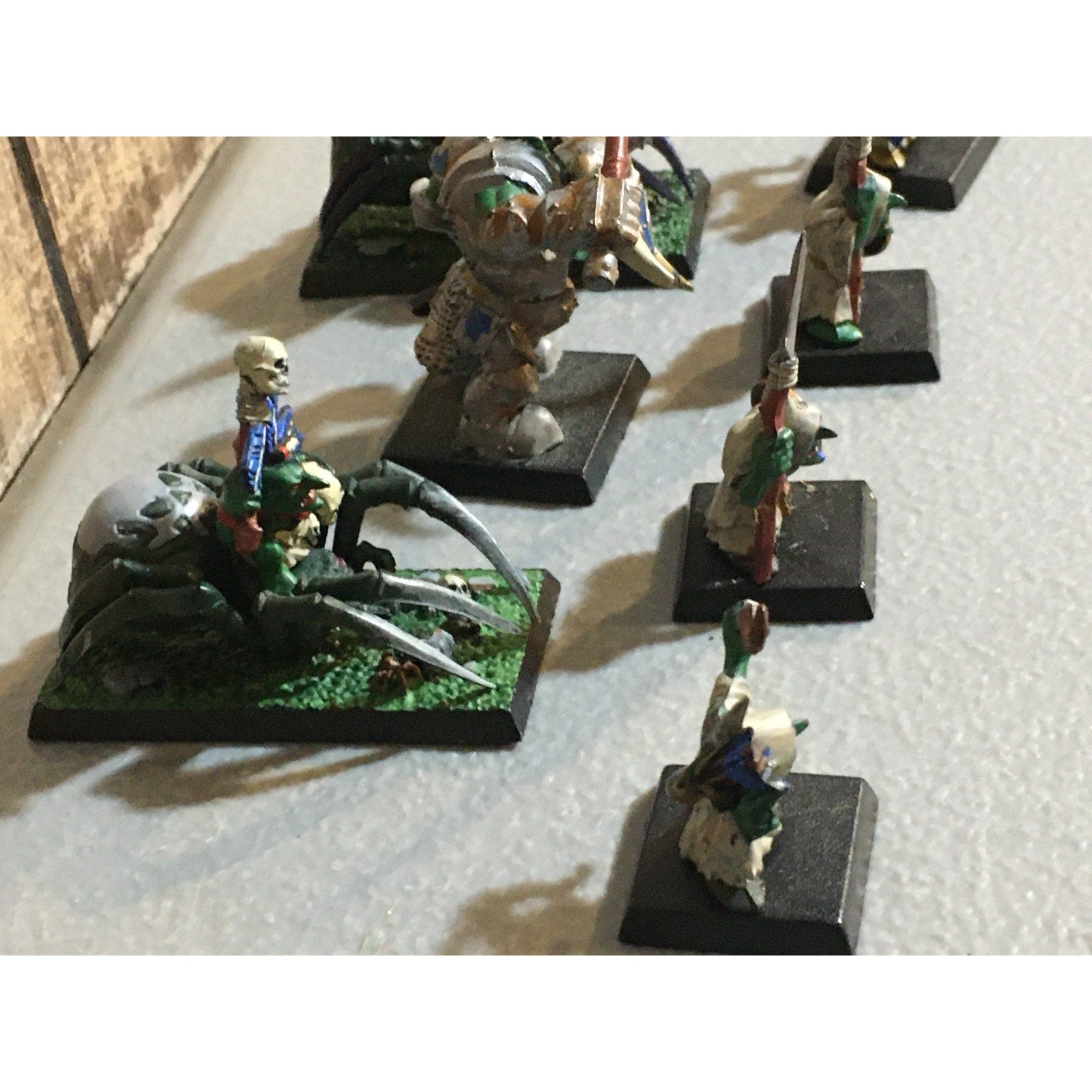 A32511 WARHAMMER FANTASY ORCS & GOBLINS MIX NIGHT FOREST SPIDER BLACK PAINT GW