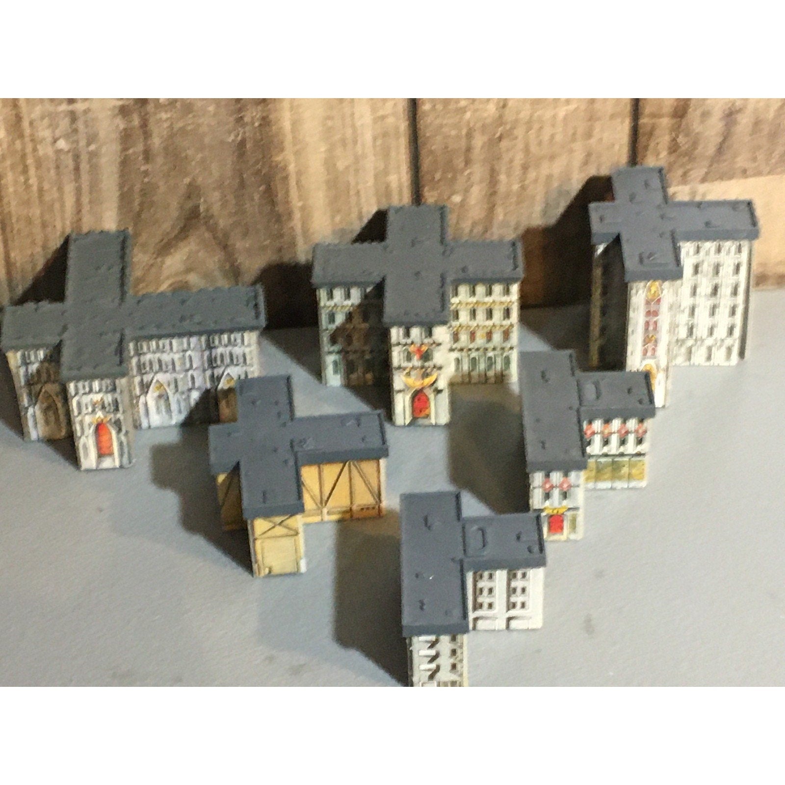 A31674 WARHAMMER EPIC 40K TERRAIN BUILDINGS PLASTIC & CARDSTOCK 6 PK