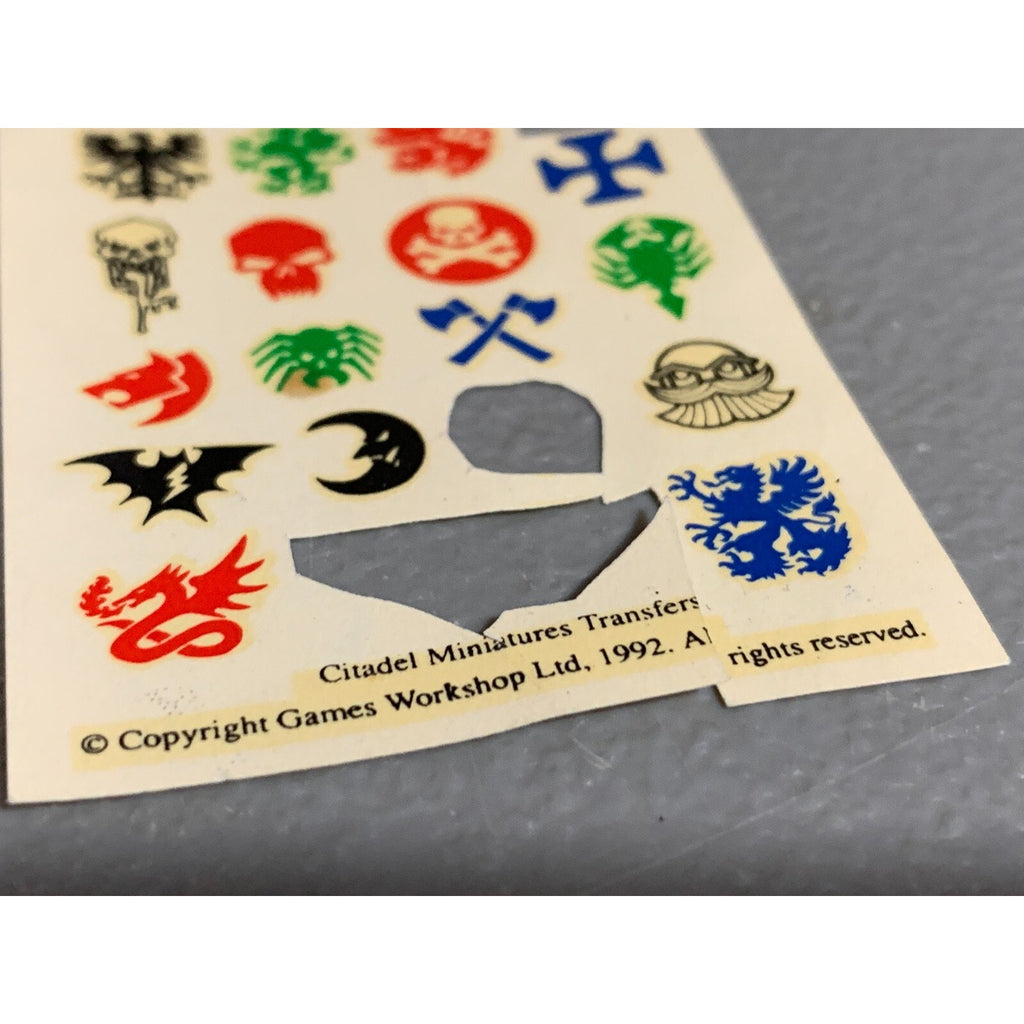BAGD TRANSFERS TRANSFER SHEET WARHAMMER FANTASY ORCS UNDEAD DWARFS EMP ...