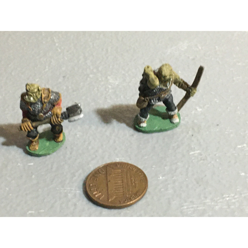 A10083 CITADEL PRE SLOTTA METAL RARE OOP ORC WARRIORS 2 PK WARHAMMER PAINTED