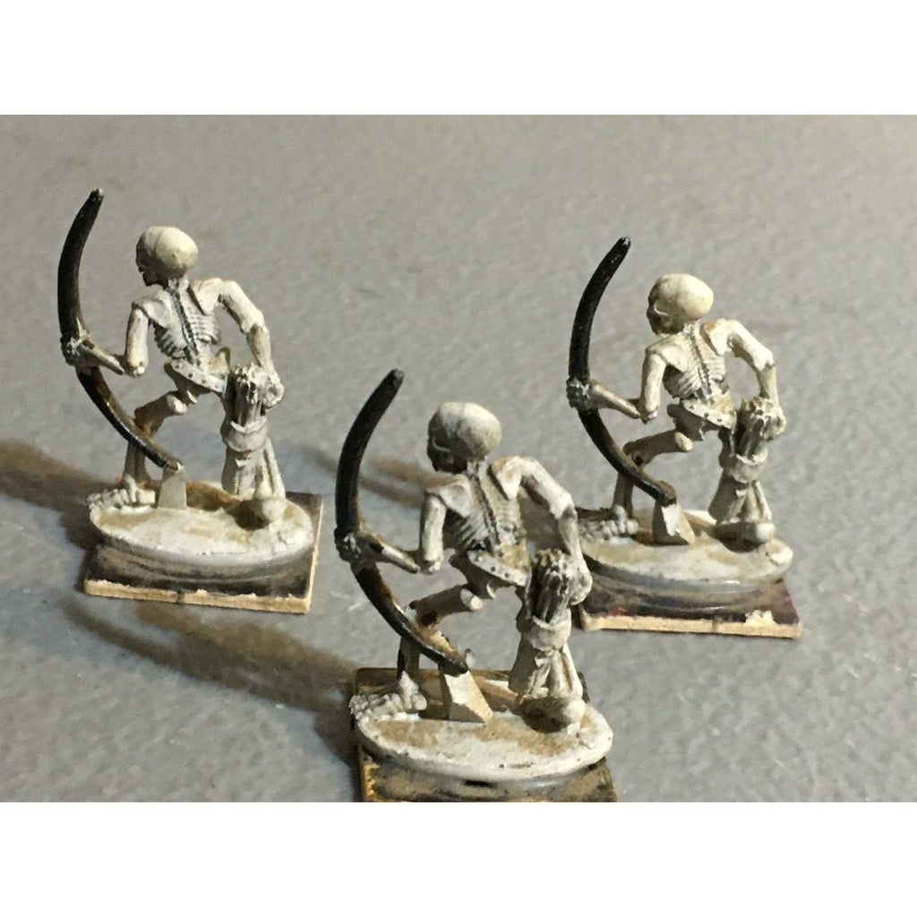 A32374 RAL PARTHA METAL MINIATURES SKELETON ARCHER 3 PK TABLETOP WAR GAMES
