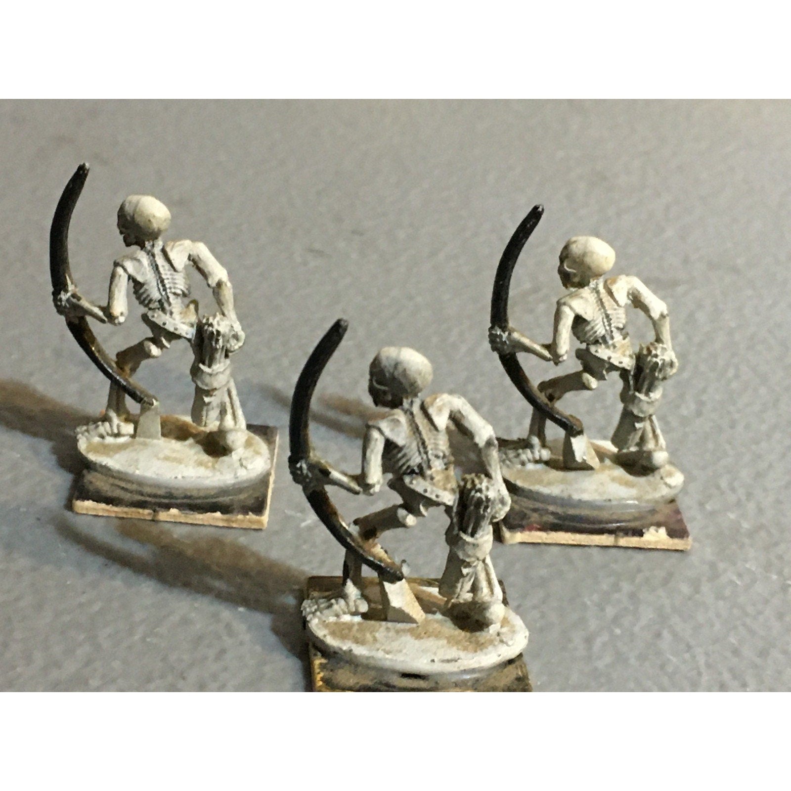 A32374 RAL PARTHA METAL MINIATURES SKELETON ARCHER 3 PK TABLETOP WAR GAMES