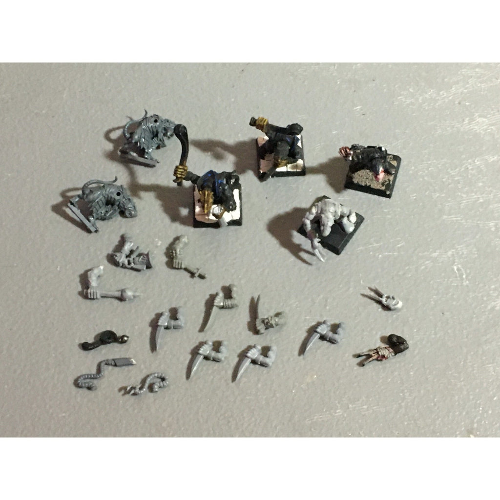 A22307 WARHAMMER FANTASY SKAVEN INCOMPLETE & BITS LOT GAMES WORKSHOP GW