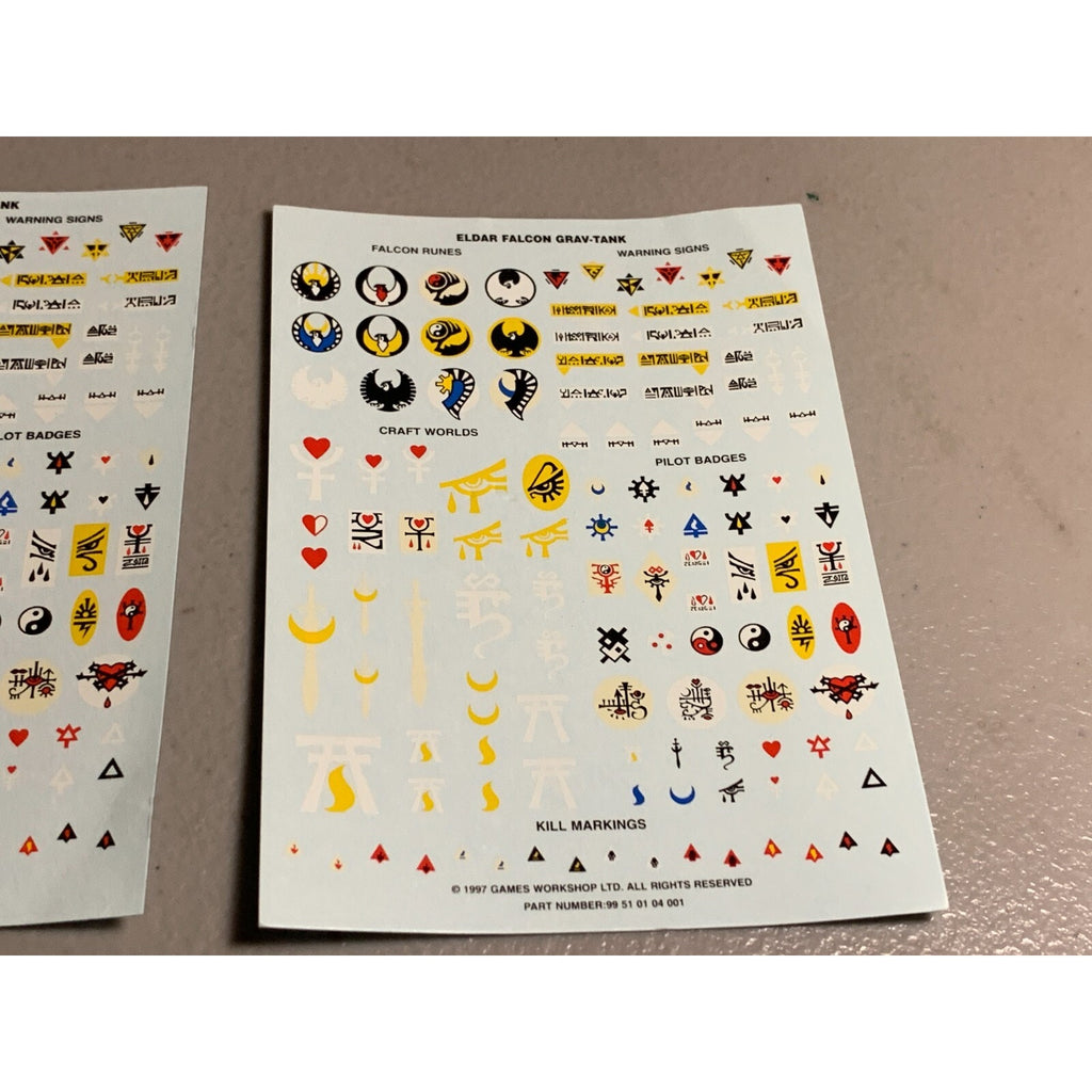 BAGB TRANSFERS ELDAR FALCON GRAV-TANK TRANSFER SHEET WARHAMMER 40K