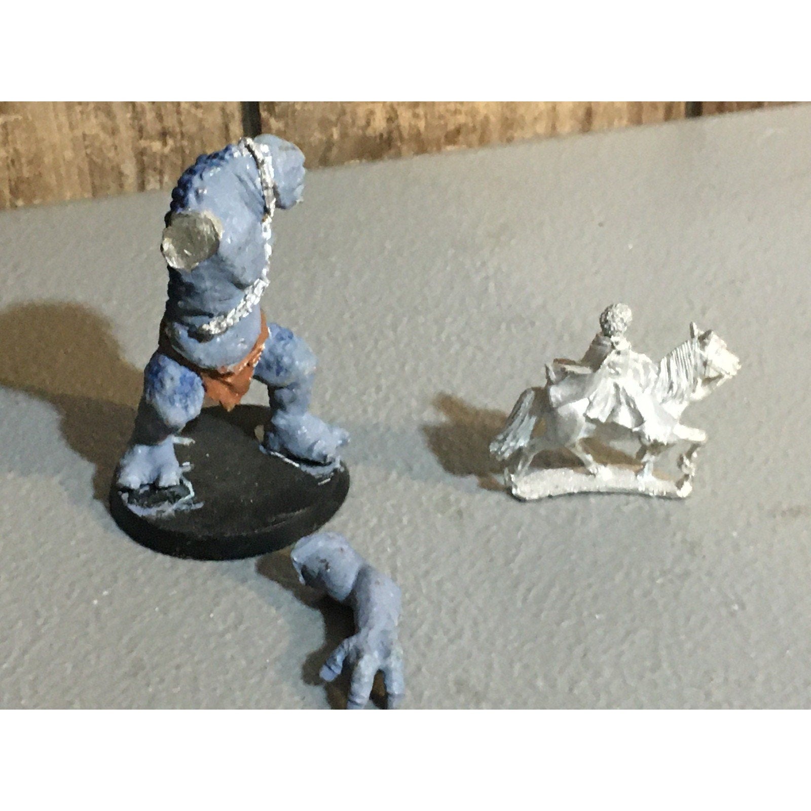 A34031 LOTR LORD OF THE RINGS GAMES WORKSHOP METAL CAVE TROLL & HOBBIT PONY INC