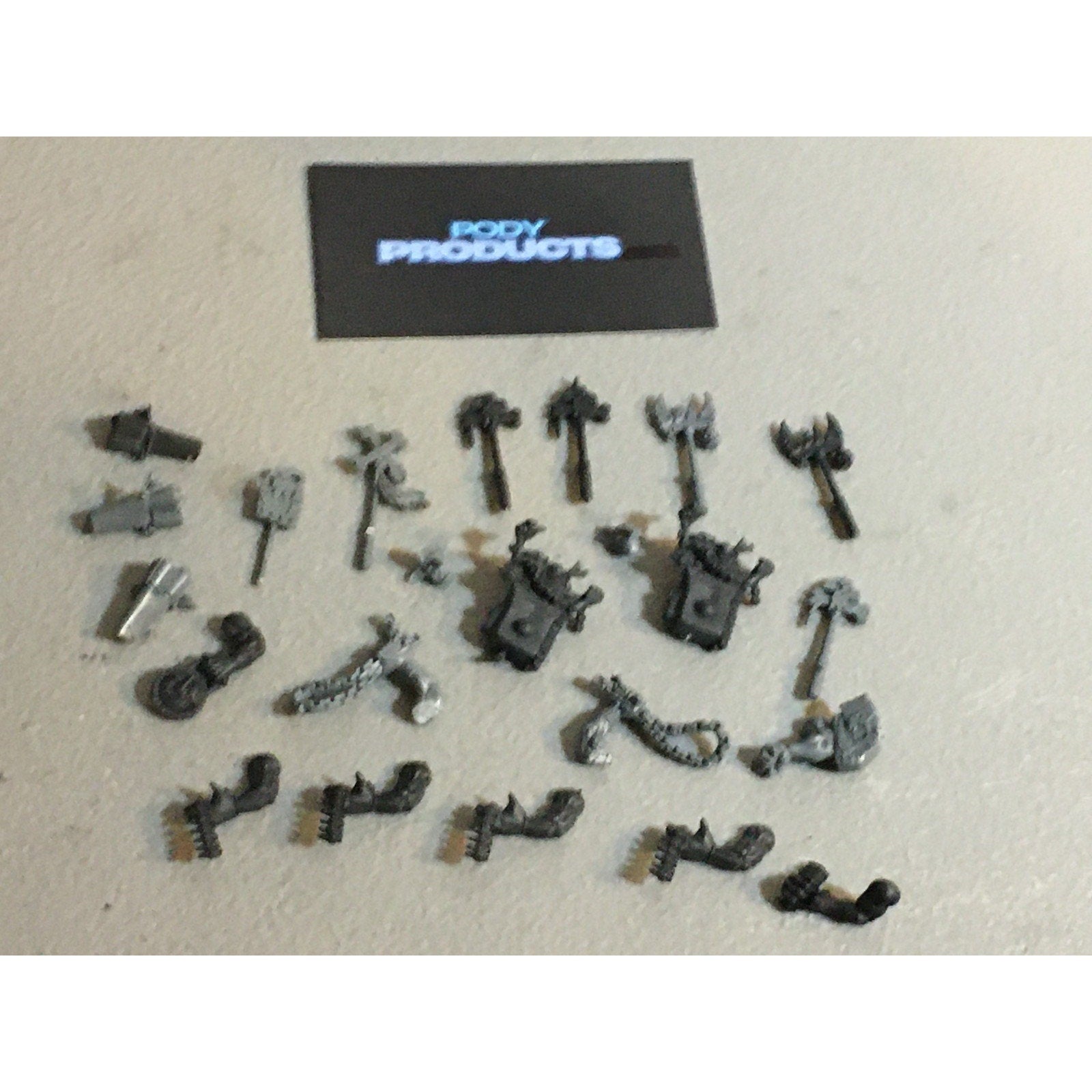 A33588 WARHAMMER 40K SPACE ORKS BITS LOT MIXED POLE GRENADE ARM BACKPACK GW