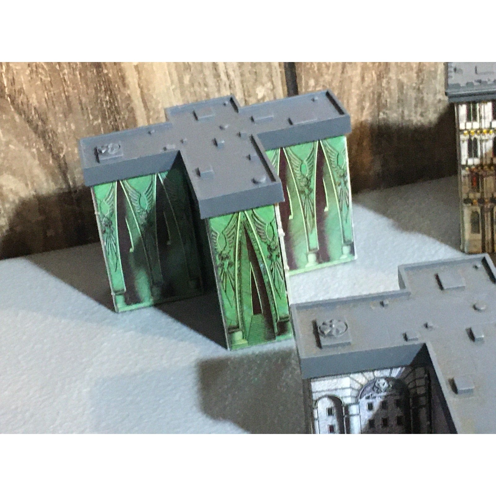 A31676 WARHAMMER EPIC 40K TERRAIN BUILDINGS PLASTIC & CARDSTOCK 7 PK
