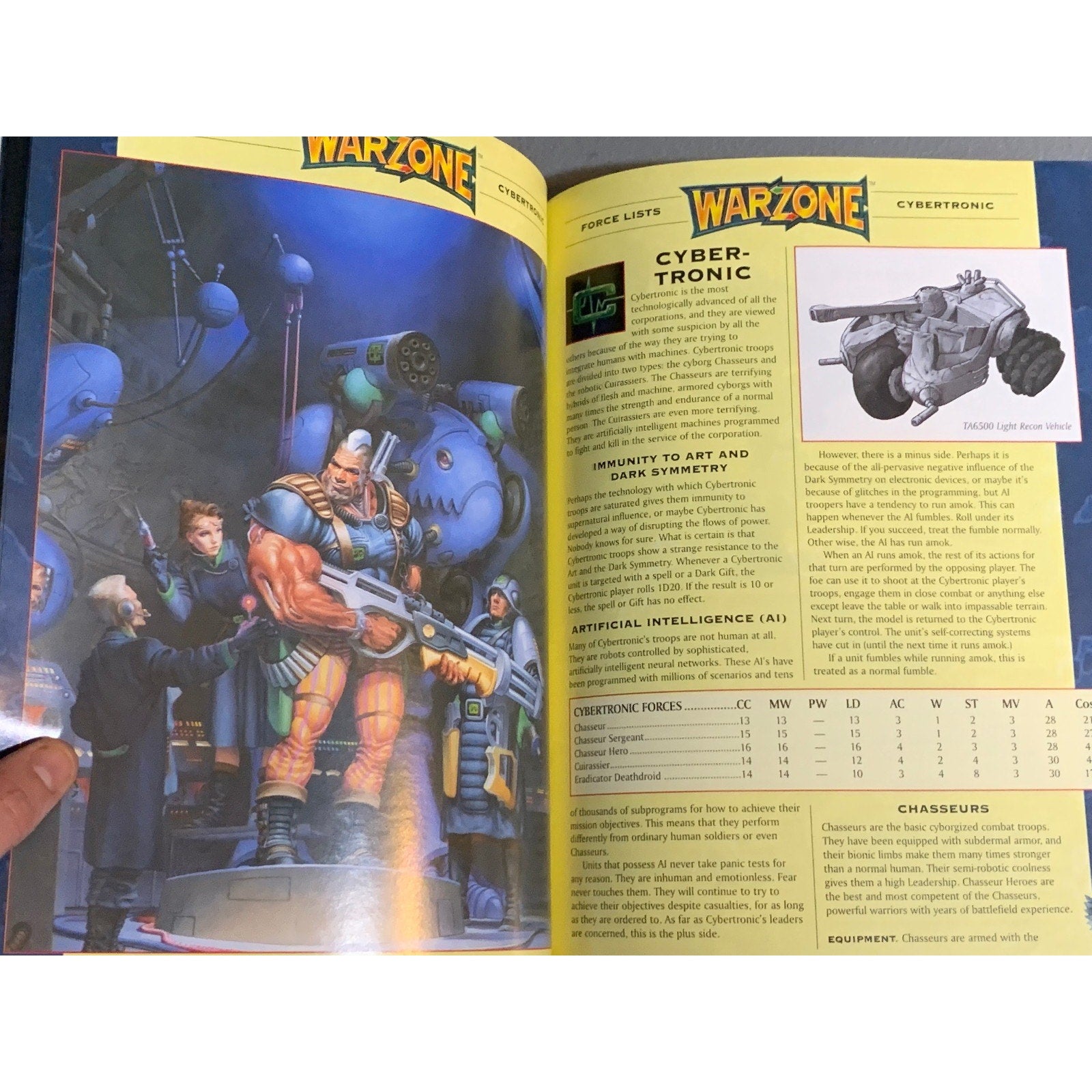 A31654 WARZONE MUTANT CH HHG ARMY BOOK PLAYED FAST AND FURIOUS MINIATURES BATTLE
