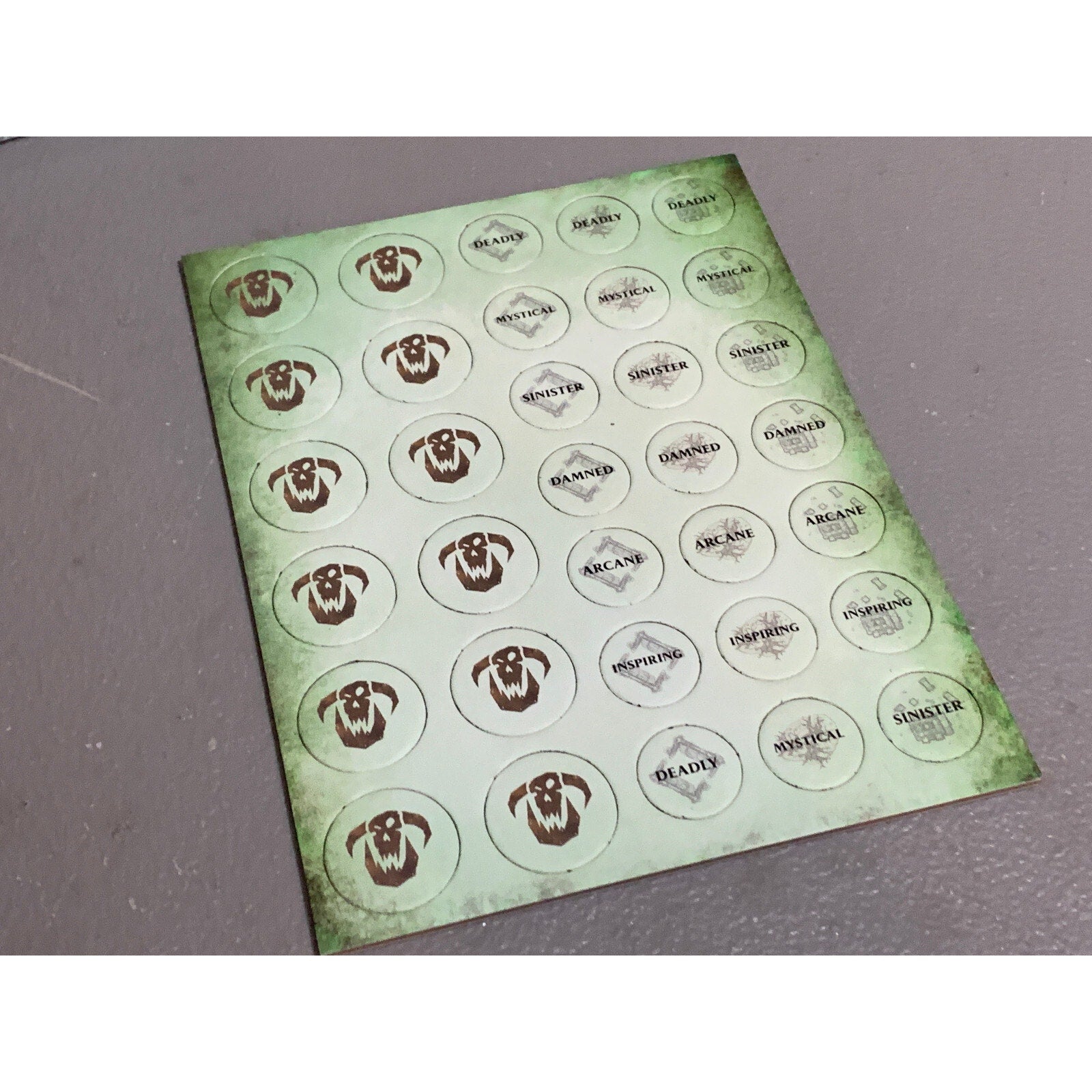 A15633 WARHAMMER AOS GRAND ALLIANCE DESTRUCTION ORRUK TOKENS WARSCROLL CARDS
