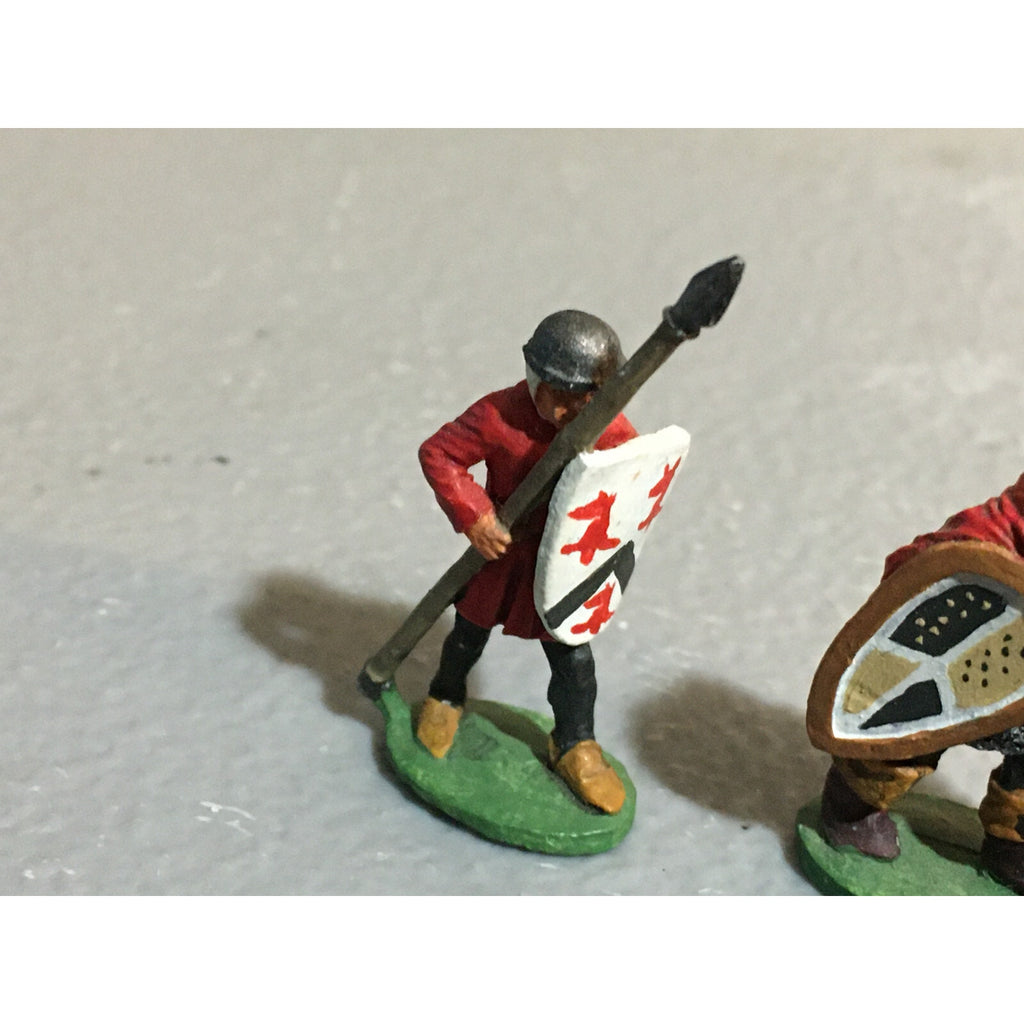 A10155 RAL PARTHA METAL OOP PAINTED MEN AT ARMS W SPEAR / SWORD & SHIELD