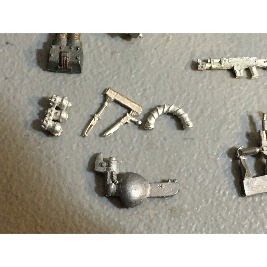 A32547 UNKNOWN MINIATURES ALL METAL BITS & INCOMPLETE LOT SCI-FI FUTURISTIC