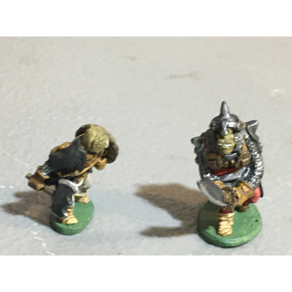 A10082 CITADEL PRE SLOTTA METAL RARE OOP ORC WARRIORS 2 PK WARHAMMER PAINTED