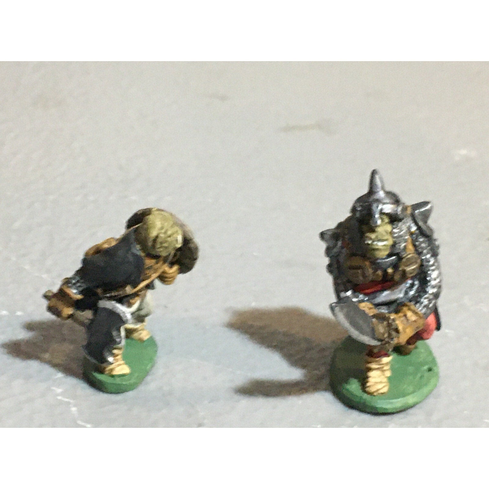 A10082 CITADEL PRE SLOTTA METAL RARE OOP ORC WARRIORS 2 PK WARHAMMER PAINTED