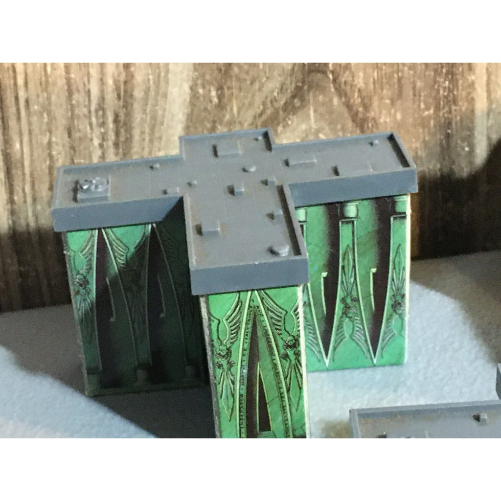 A31675 WARHAMMER EPIC 40K TERRAIN BUILDINGS PLASTIC & CARDSTOCK 6 PK