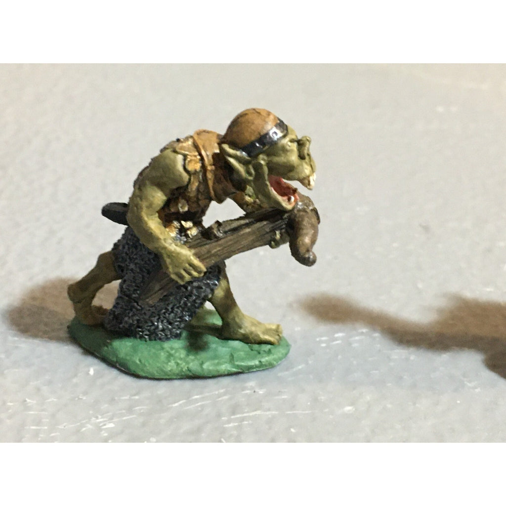 A9792 CITADEL PRE SLOTTA METAL RARE OOP ORCS ARMOURED GREAT MACE & XBOW PAINTED