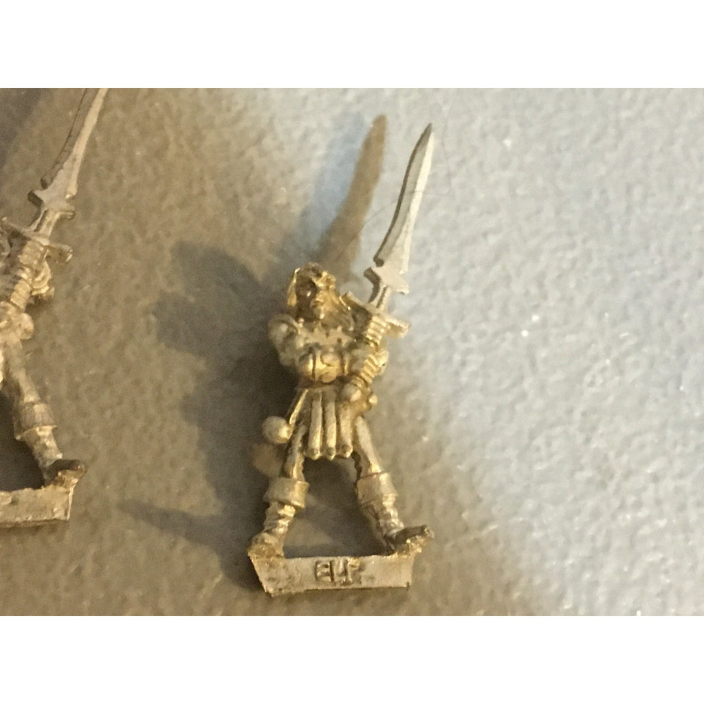 A33782 WARHAMMER CITADEL FANTASY WOOD ELVES METAL 1987 2 PK SWORD GW