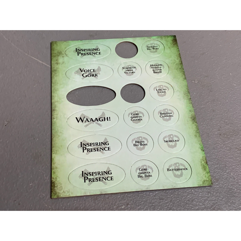 A15633 WARHAMMER AOS GRAND ALLIANCE DESTRUCTION ORRUK TOKENS WARSCROLL CARDS