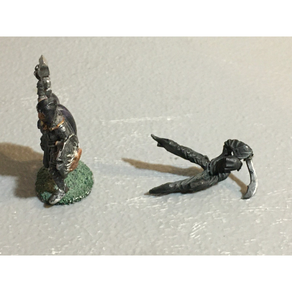 A10262 UNKNOWN METAL FANTASY MINIATURES TABLETOP WARGAMES GHOST RIDER + WARRIOR