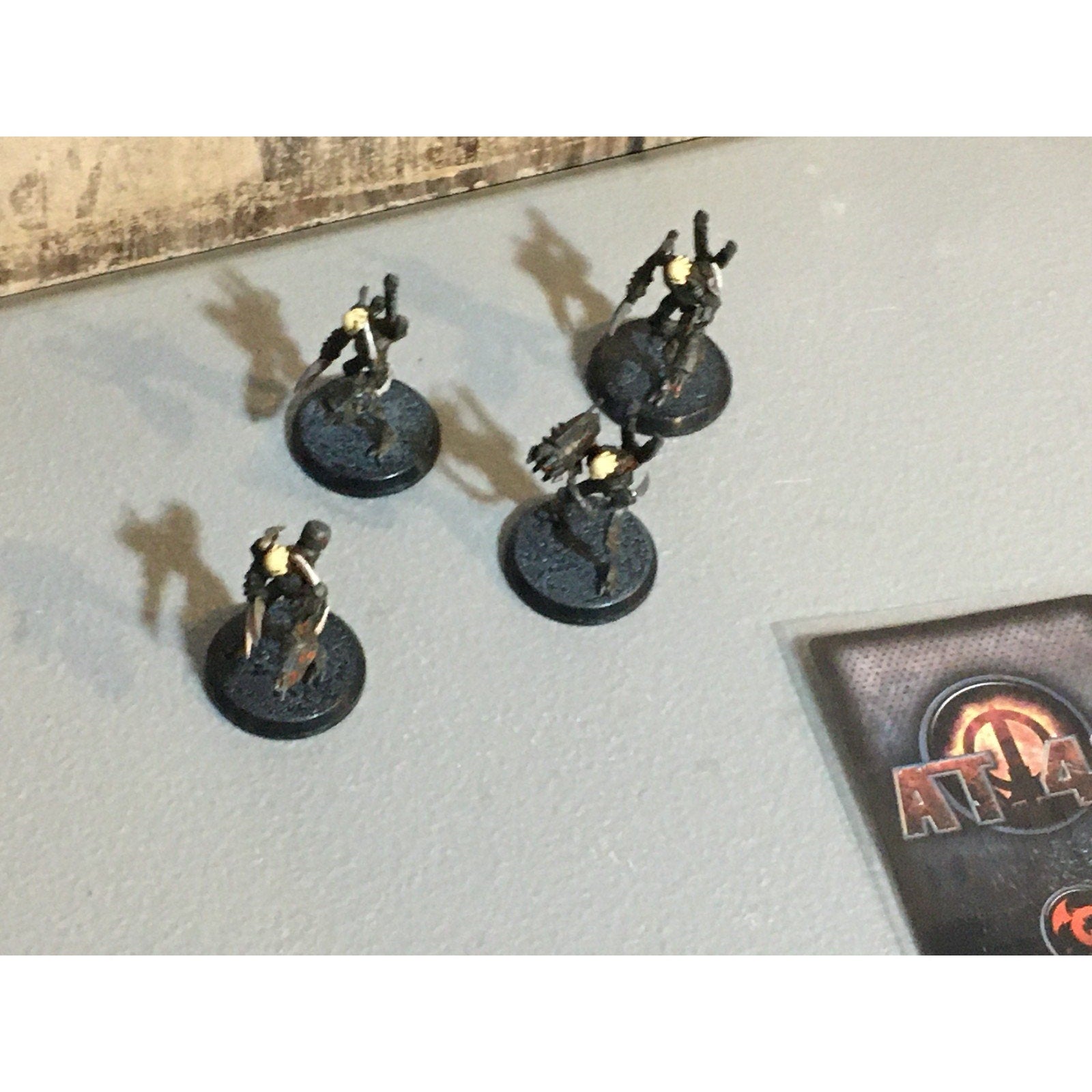 A33514 RACKHAM AT-43 THERIAN STORM GOLEMS 4 PK MINIATURES W CARD