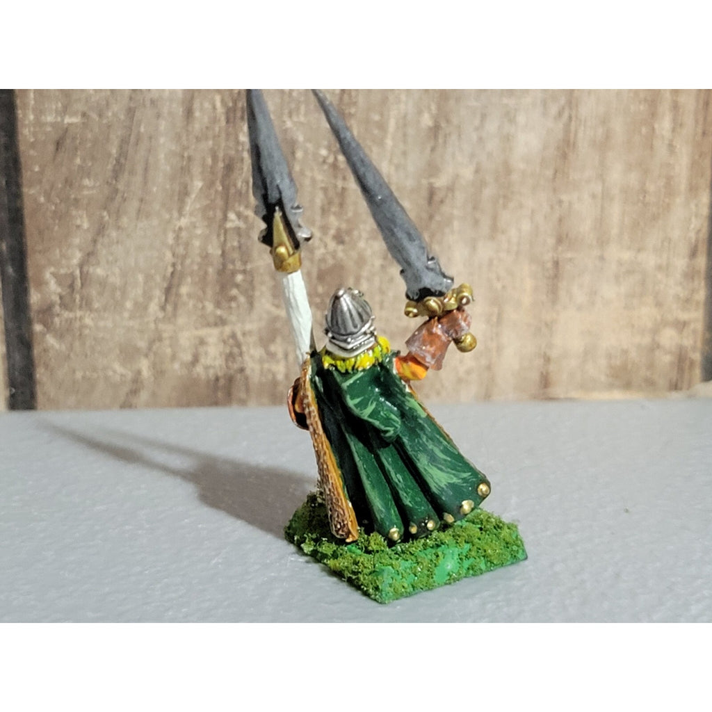 A18765 WARHAMMER FANTASY MARAUDER METAL WOOD ELVES WARRIOR CHAMPION SWORD SPEAR