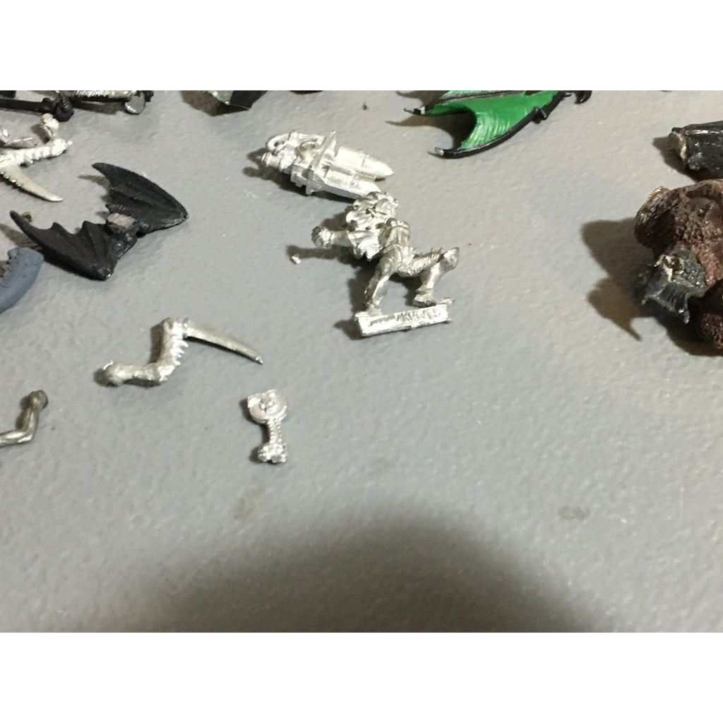 A20150 WARHAMMER 40K AOS FANTASY BITS LOT ALL METAL WINGS TALONS SPACE MARINES