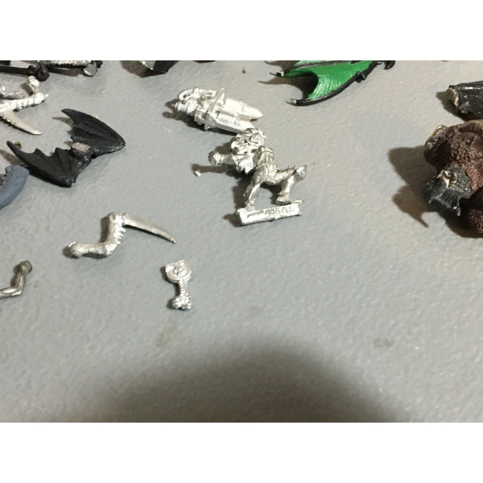 A20150 WARHAMMER 40K AOS FANTASY BITS LOT ALL METAL WINGS TALONS SPACE MARINES