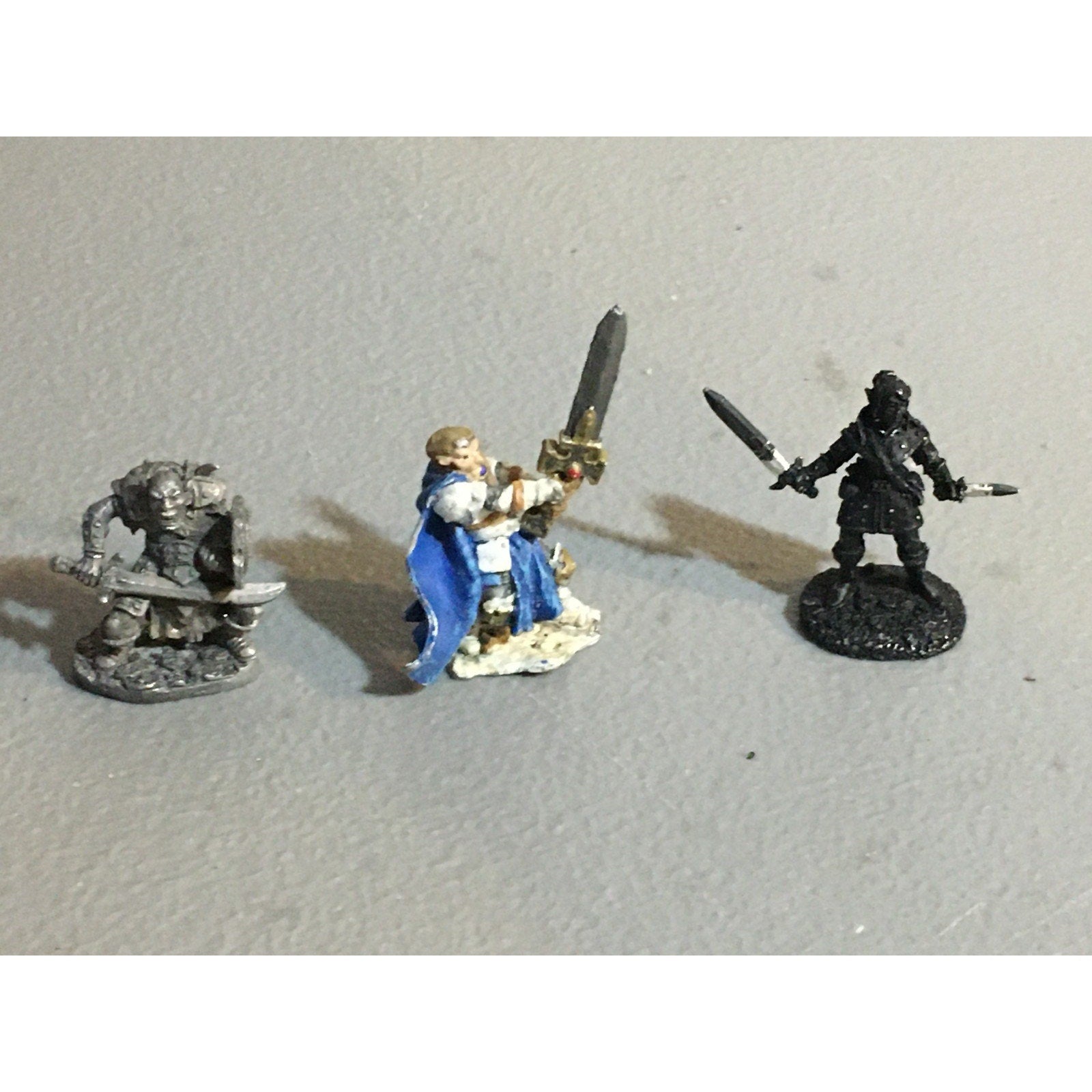 A29789 METAL MINIATURES LOT RMI UNKOWN ORC WARRIOR HUMAN KNIGHT ELF RANGER