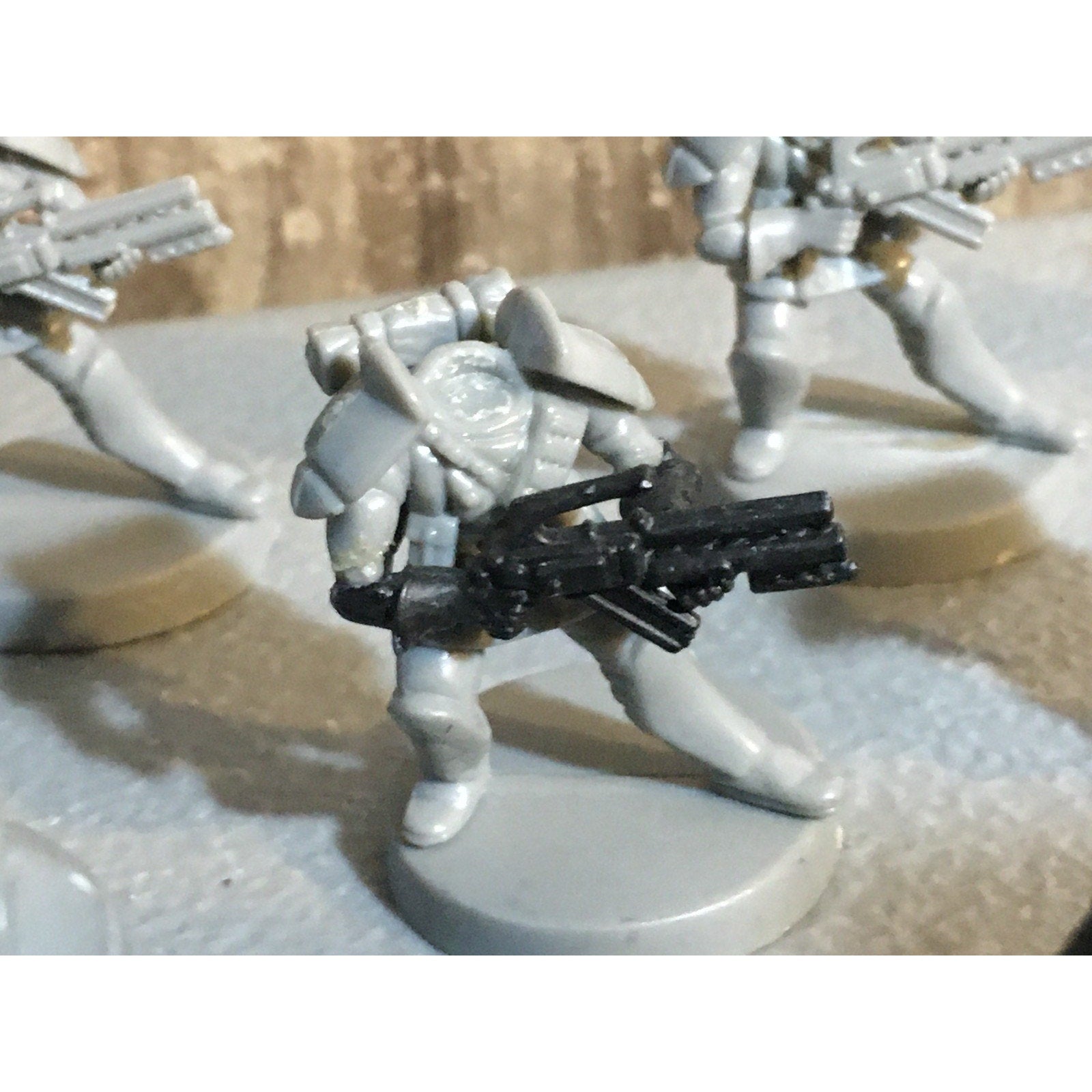 A30065 UNKNOWN TABLE TOP SCI-FI POWER ARMOR SOLDIERS 11 PK INCOMPLETE WAR GAMES