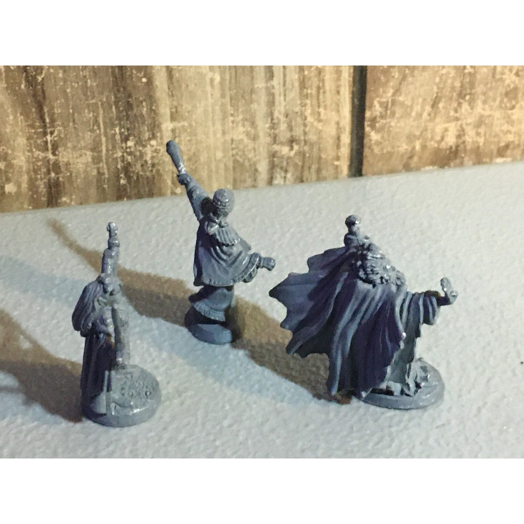 A32619 RAL PARTHA MINIATURES METAL 3 PK WIZARD SORCERER MAGE D&D