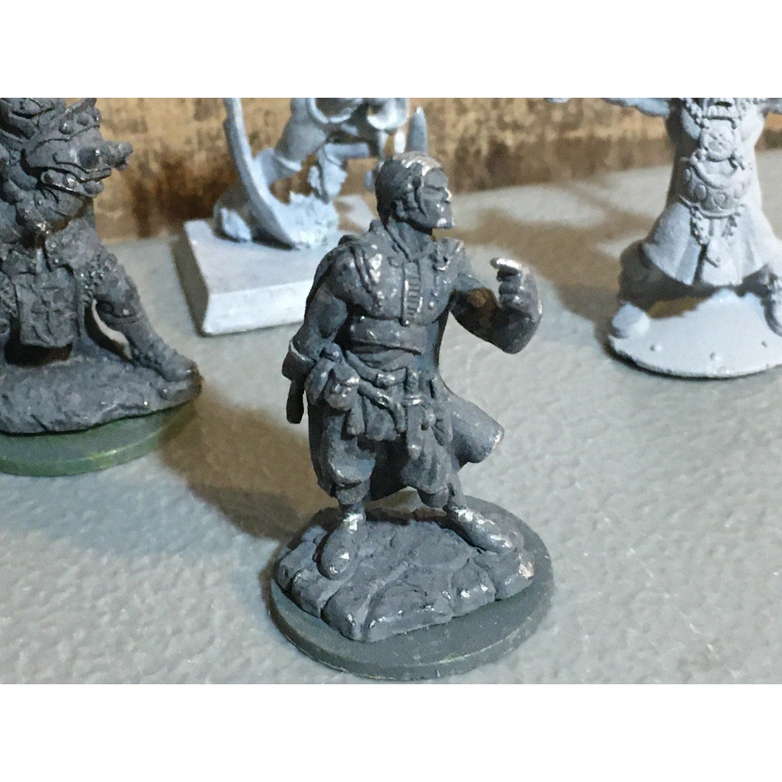 A34019 UNKNOWN METAL MINIATURES MIXED HUMANS SOLDIER WARRIOR