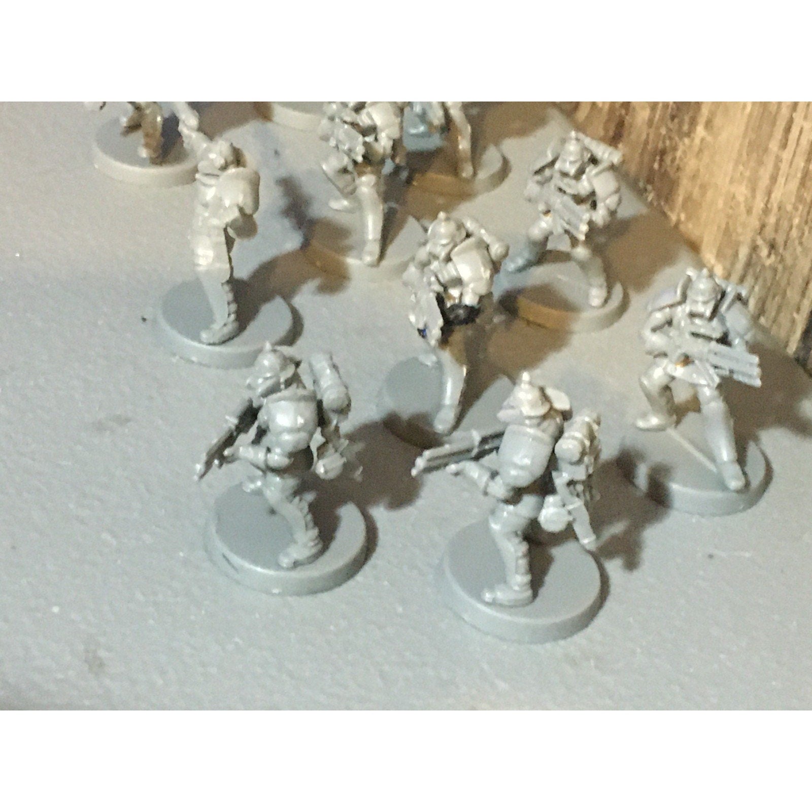 A30060 UNKNOWN TABLE TOP SCI-FI POWER ARMOR SOLDIERS 10 PK WAR GAMES