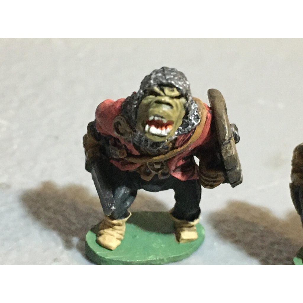 A10087 CITADEL PRE SLOTTA METAL RARE OOP ORC WARRIORS 2 PK WARHAMMER PAINTED