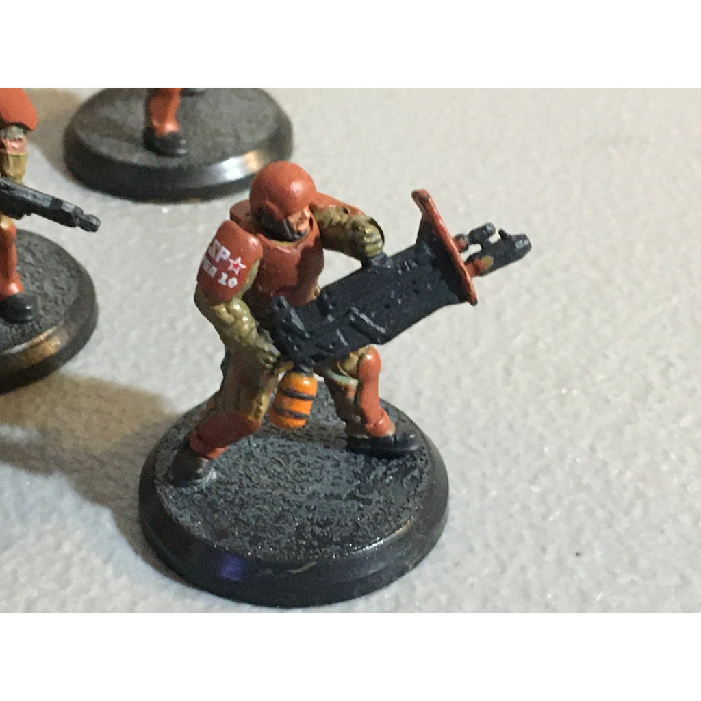 A32047 RACKHAM AT-43 RED BLOK MINI SPETSNATZ KOMMANDOS 8 PK W CARD MISS 1 HEAD