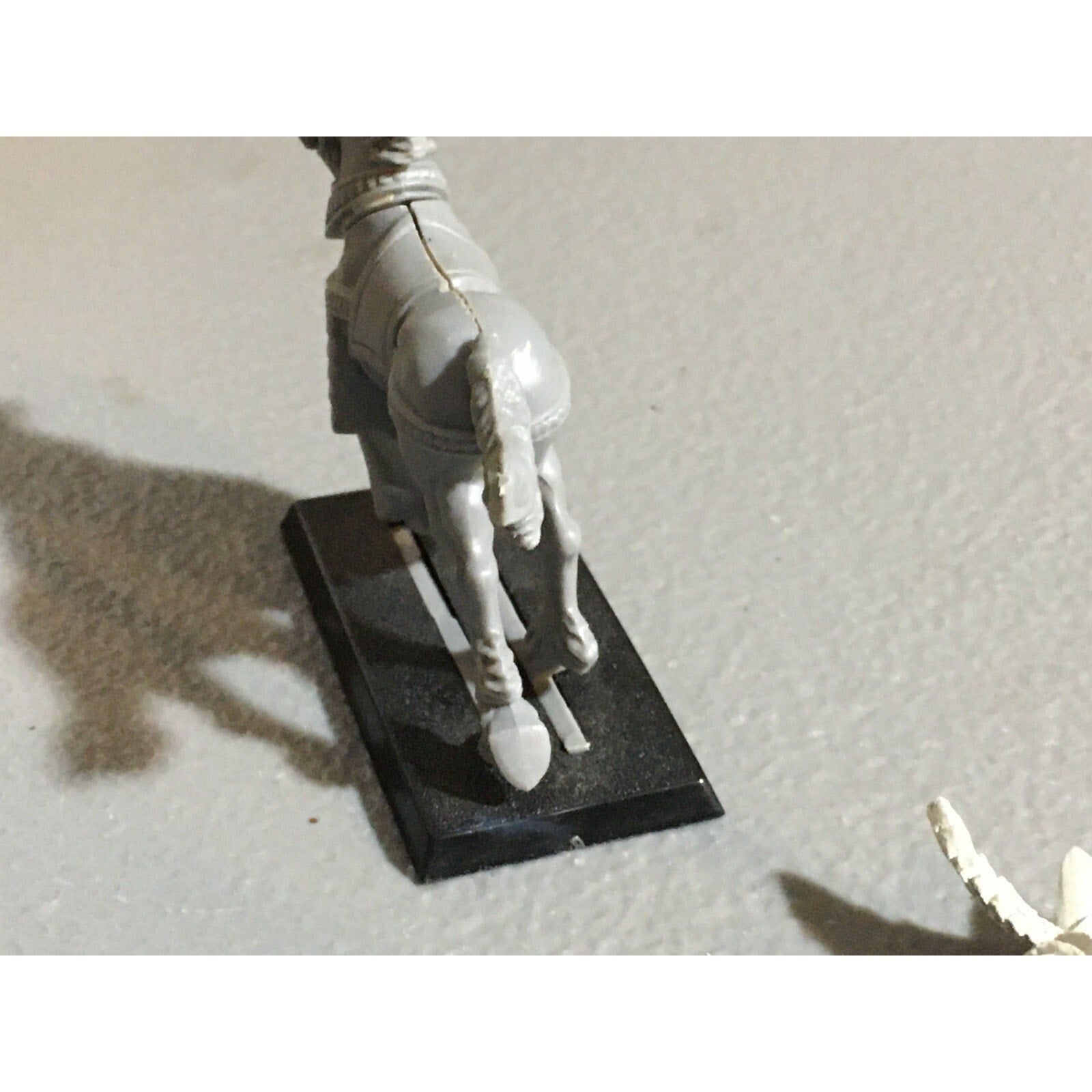 A23911 WARHAMMER FANTASY HIGH ELVES METAL SILVER HELM COMMAND CHAMPION NO SHIELD