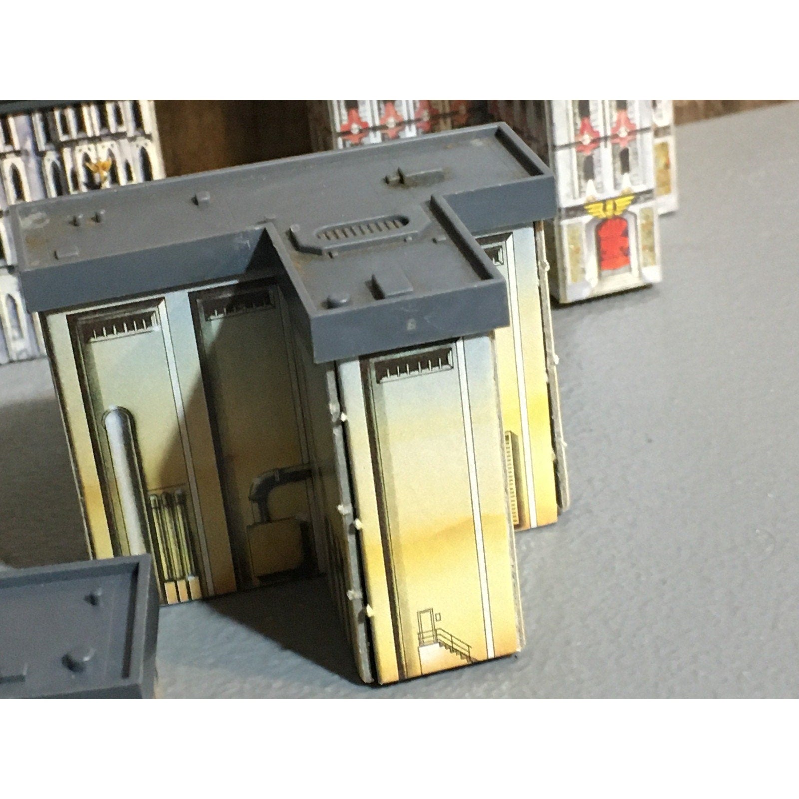 A31675 WARHAMMER EPIC 40K TERRAIN BUILDINGS PLASTIC & CARDSTOCK 6 PK