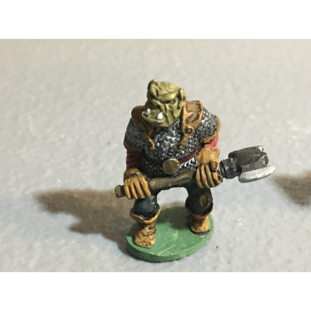 A10083 CITADEL PRE SLOTTA METAL RARE OOP ORC WARRIORS 2 PK WARHAMMER PAINTED