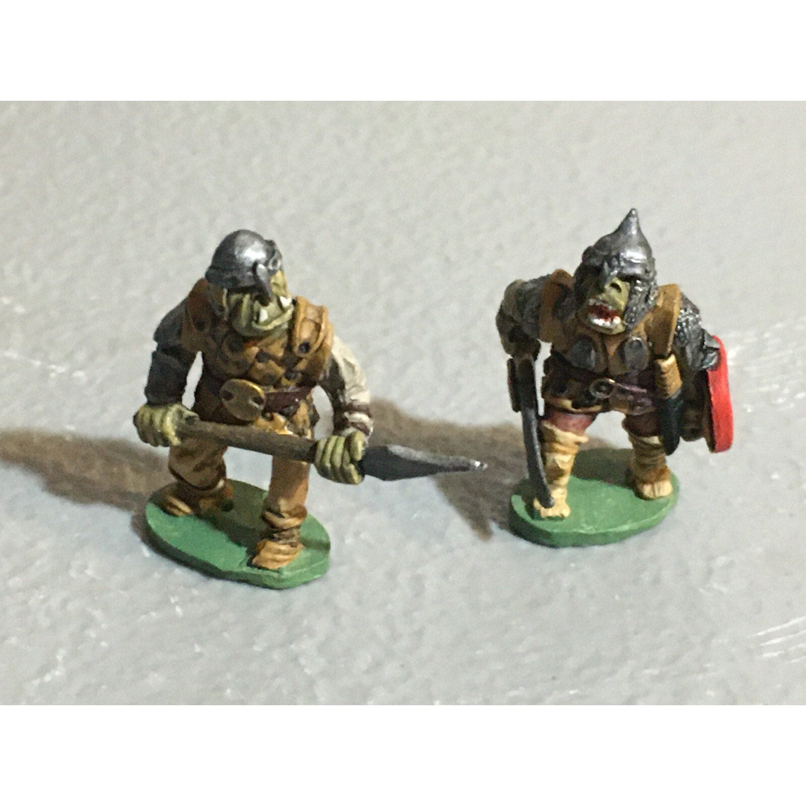A10085 CITADEL PRE SLOTTA METAL RARE OOP ORC WARRIORS 2 PK WARHAMMER PAINTED